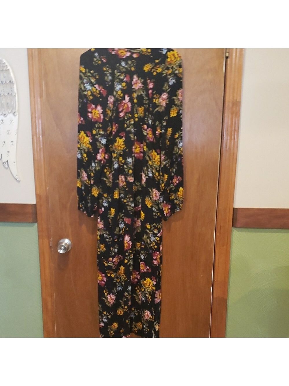 NATURAL LIFE Black Floral Midi Dress - Picture 11 of 13